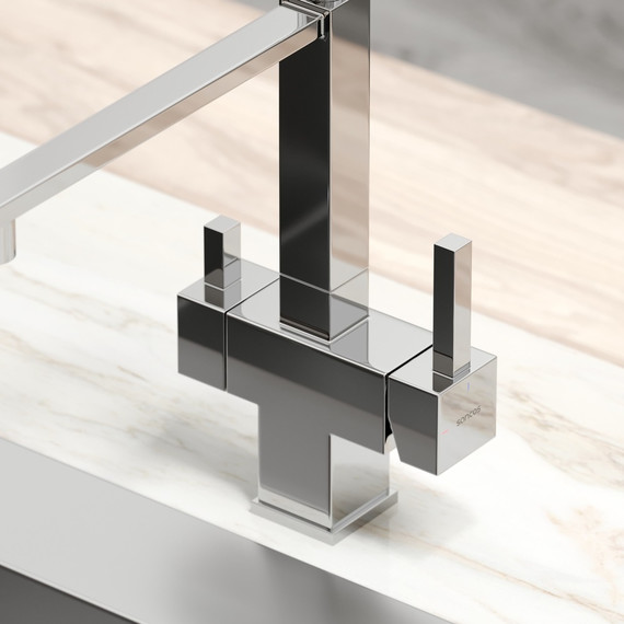 Смеситель для кухни Sancos Moro SC4006CH, хром/чёрный фото 2