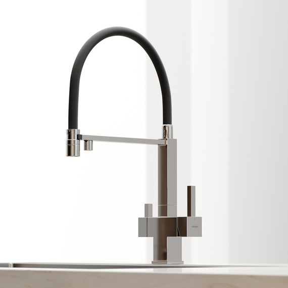 Смеситель для кухни Sancos Moro SC4006CH, хром/чёрный фото 4