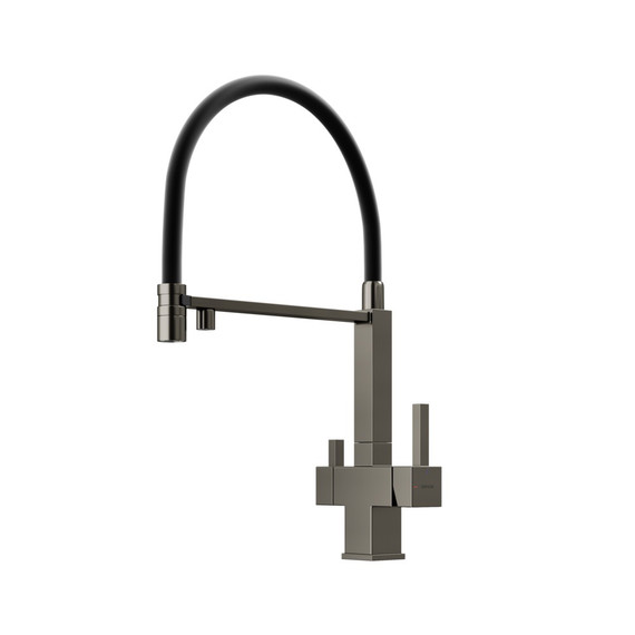 Смеситель для кухни Sancos Moro SC4006GG, вороненая сталь/чёрный фото 