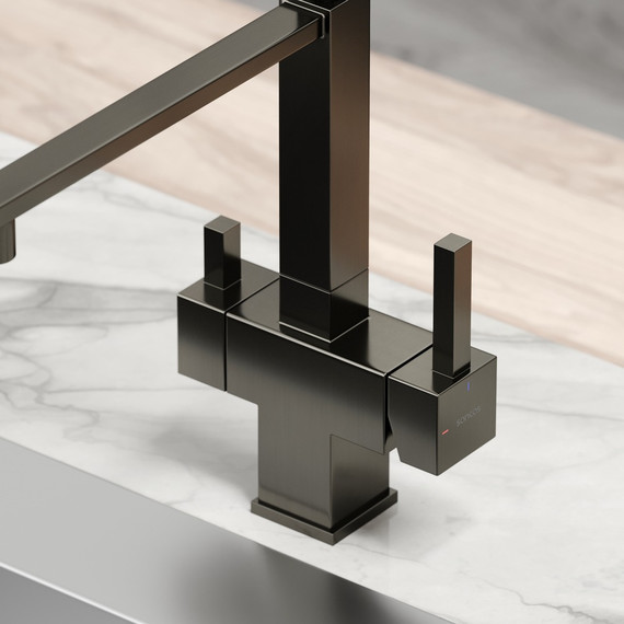 Смеситель для кухни Sancos Moro SC4006GG, вороненая сталь/чёрный фото 2