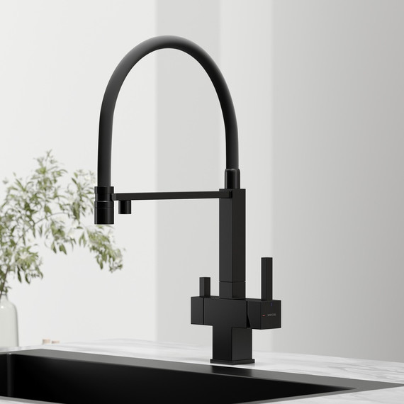 Смеситель для кухни Sancos Moro SC4006MB, чёрный матовый/чёрный фото 6