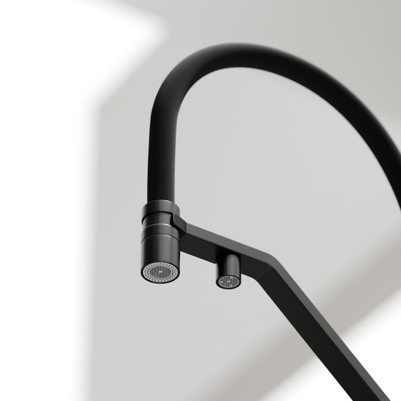 Смеситель для кухни Sancos Loro SC4007MB, чёрный матовый/чёрный фото 6