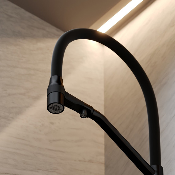 Смеситель для кухни Sancos Orta SC4008MB, чёрный матовый/чёрный фото 2