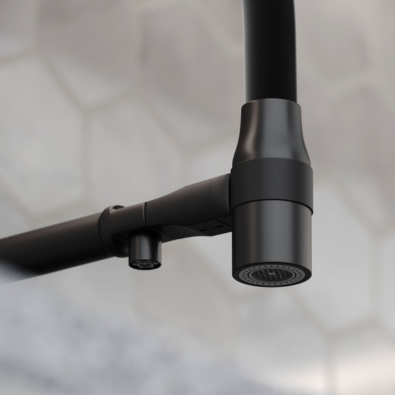 Смеситель для кухни Sancos Garda SC4009MB, чёрный матовый/чёрный фото 6