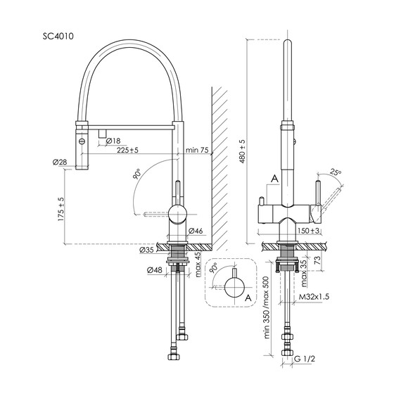 Смеситель для кухни Sancos Imola SC4010BGbh, брашированное золото фото 8