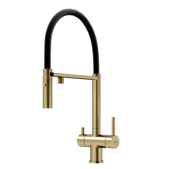 Смеситель для кухни Sancos Imola SC4010BGbh, брашированное золото фото 