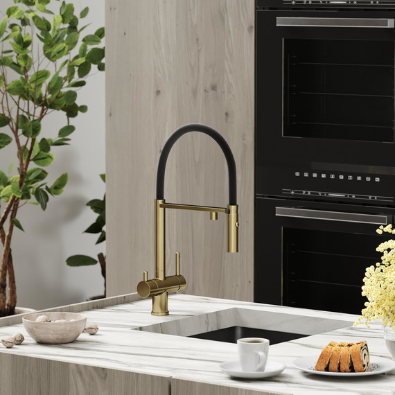 Смеситель для кухни Sancos Imola SC4010BGbh, брашированное золото фото 2