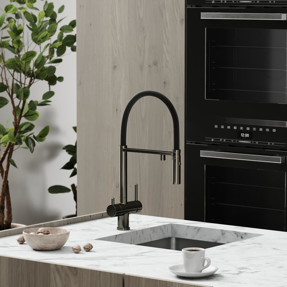 Смеситель для кухни Sancos Imola SC4010GG, вороненая сталь/чёрный фото 3