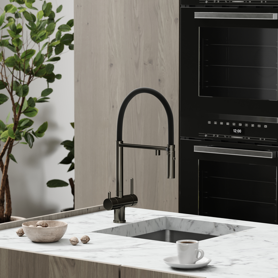 Смеситель для кухни Sancos Imola SC4010GG, вороненая сталь/чёрный фото 2