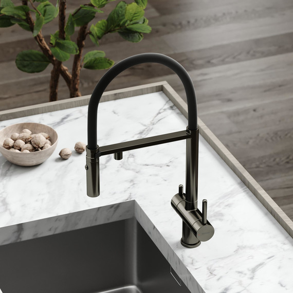 Смеситель для кухни Sancos Imola SC4010GG, вороненая сталь/чёрный фото 5