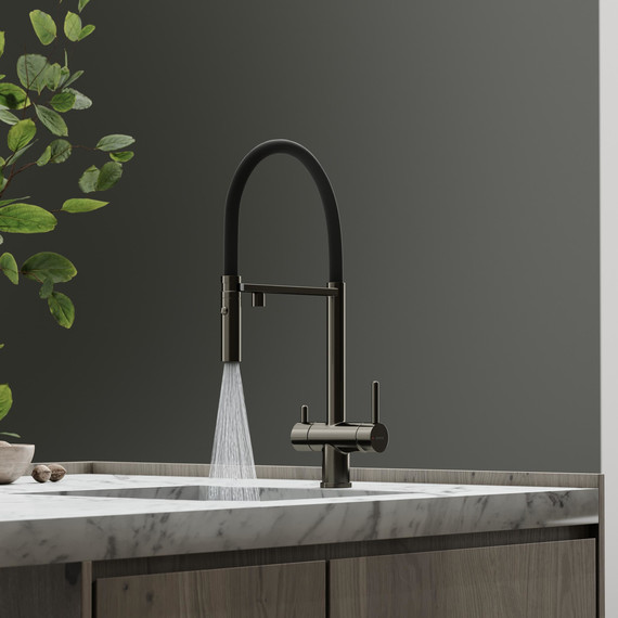Смеситель для кухни Sancos Imola SC4010GG, вороненая сталь/чёрный фото 7