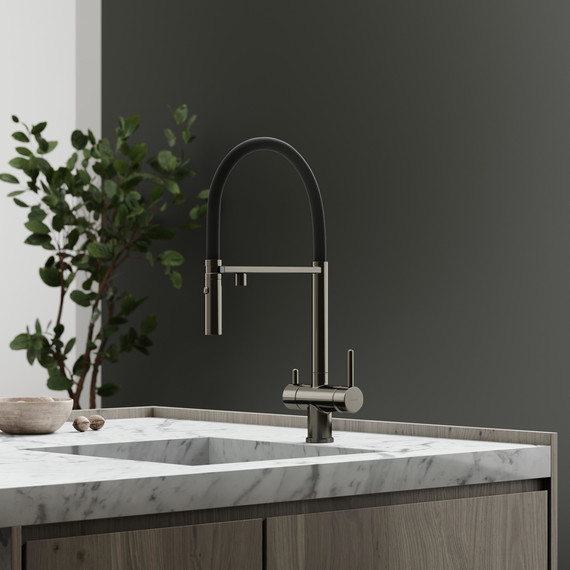 Смеситель для кухни Sancos Imola SC4010GG, вороненая сталь/чёрный фото 9