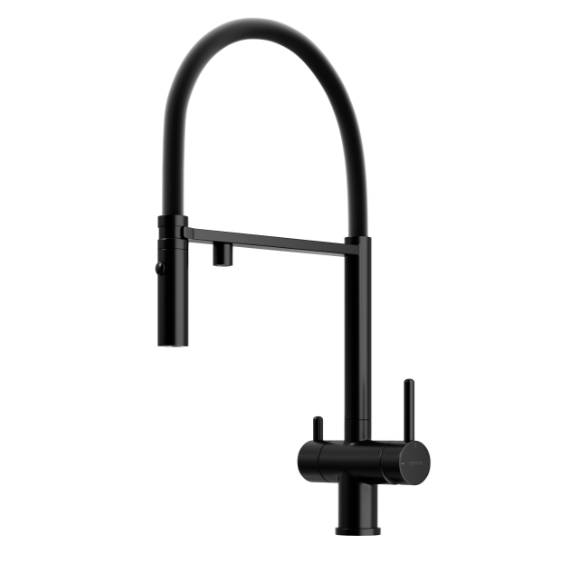 Смеситель для кухни Sancos Imola SC4010MB, чёрный матовый/чёрный фото 