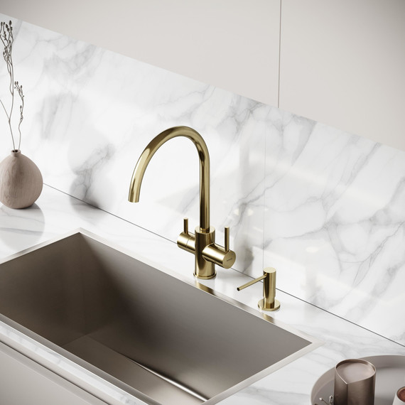 Смеситель для кухни Sancos Taper SC4012BG, брашированное золото фото 5