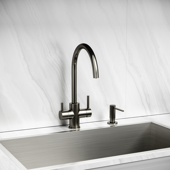 Смеситель для кухни Sancos Taper SC4012GG, вороненая сталь фото 2