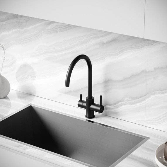 Смеситель для кухни Sancos Taper SC4012MB, чёрный матовый фото 5