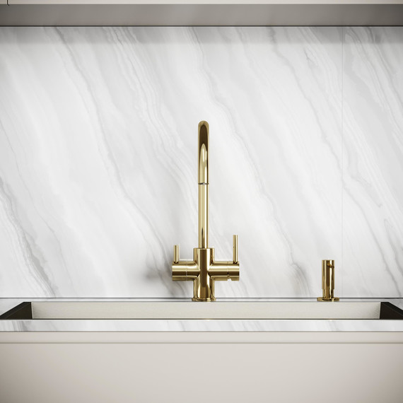 Смеситель для кухни Sancos Taper SC4012ZG, полированное золото фото 4