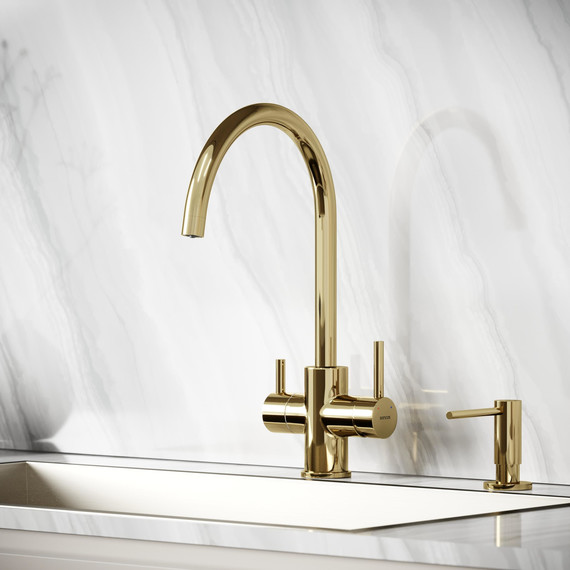 Смеситель для кухни Sancos Taper SC4012ZG, полированное золото фото 6