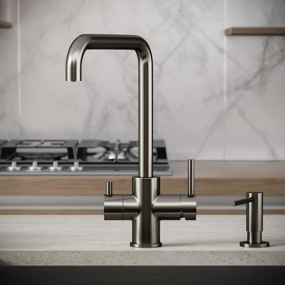 Смеситель для кухни Sancos Vela SC4013GG, вороненая сталь фото 4