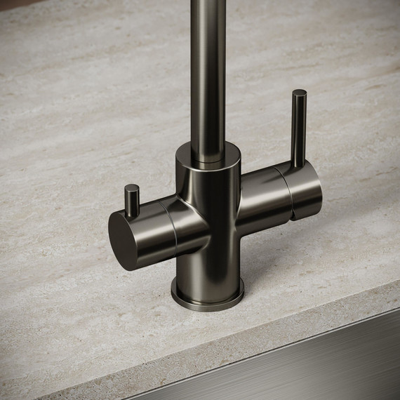 Смеситель для кухни Sancos Vela SC4013GG, вороненая сталь фото 6