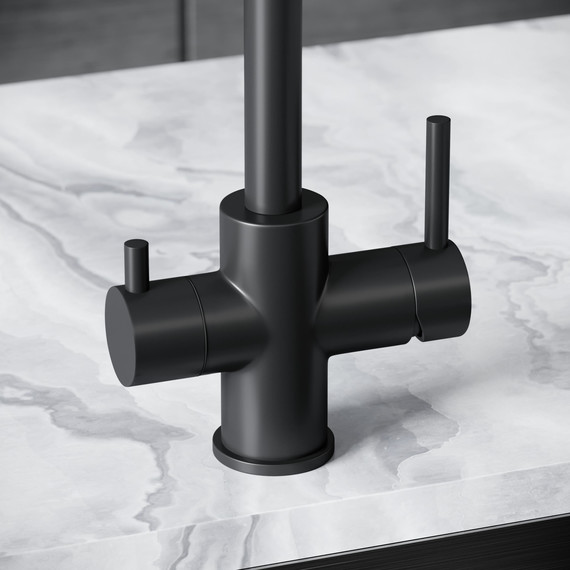 Смеситель для кухни Sancos Vela SC4013MB, чёрный матовый фото 6