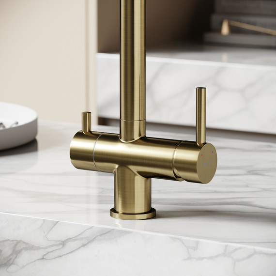 Смеситель для кухни Sancos Foster SC4014BG, брашированное золото фото 7