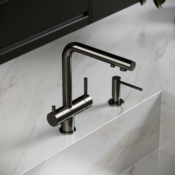 Смеситель для кухни Sancos Foster SC4014GG, вороненая сталь фото 2