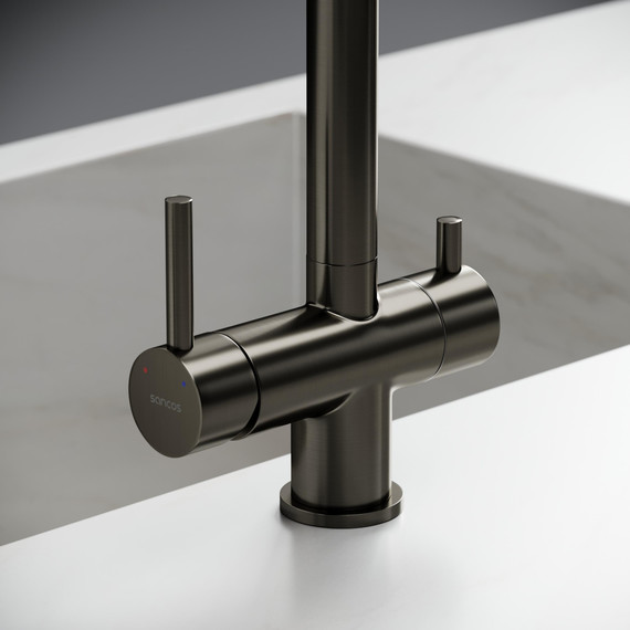 Смеситель для кухни Sancos Foster SC4014GG, вороненая сталь фото 6