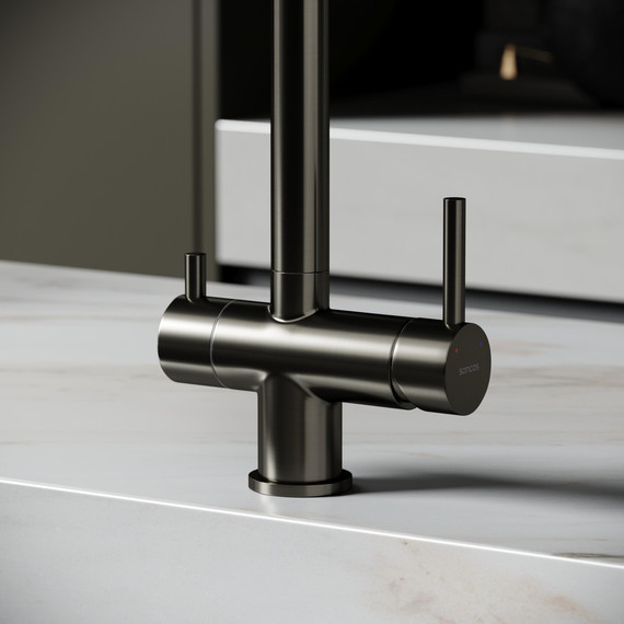 Смеситель для кухни Sancos Foster SC4014GG, вороненая сталь фото 7
