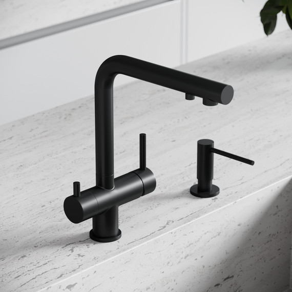 Смеситель для кухни Sancos Foster SC4014MB, чёрный матовый фото 2