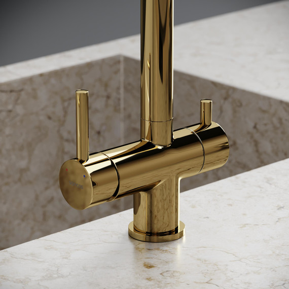 Смеситель для кухни Sancos Foster SC4014ZG, полированное золото фото 6