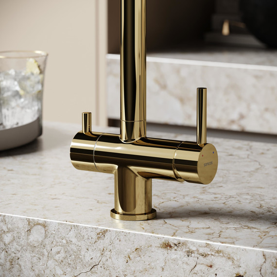 Смеситель для кухни Sancos Foster SC4014ZG, полированное золото фото 7