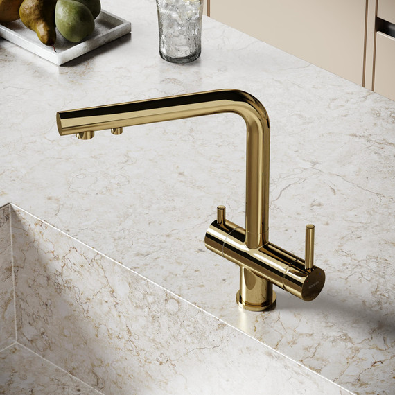 Смеситель для кухни Sancos Foster SC4014ZG, полированное золото фото 8