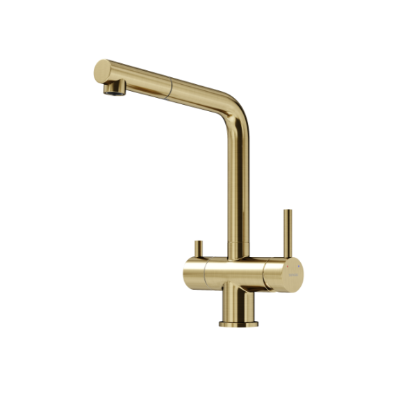 Смеситель для кухни Sancos Spin SC4015BG, брашированное золото фото 