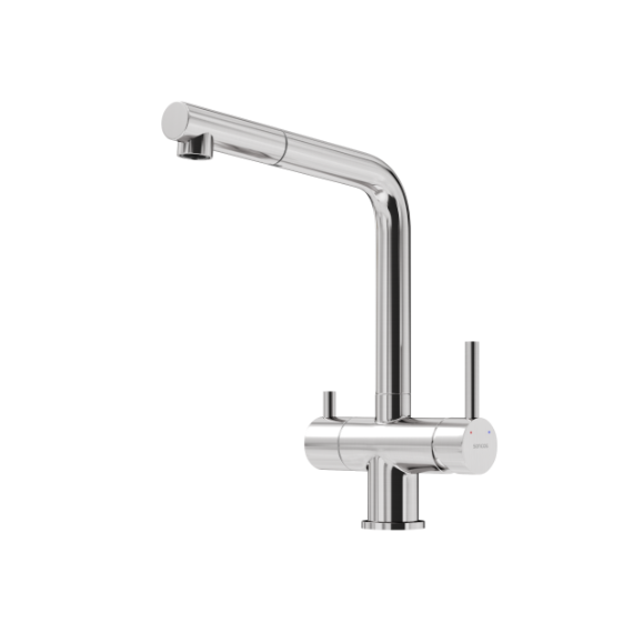 Смеситель для кухни Sancos Spin SC4015BN, брашированный никель фото 