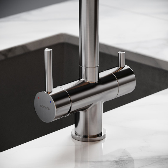 Смеситель для кухни Sancos Spin SC4015BN, брашированный никель фото 6
