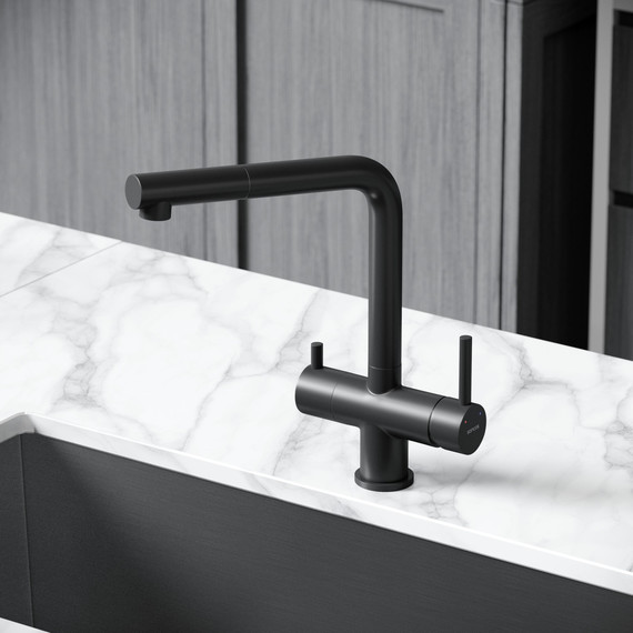 Смеситель для кухни Sancos Spin SC4015MB, чёрный матовый фото 7