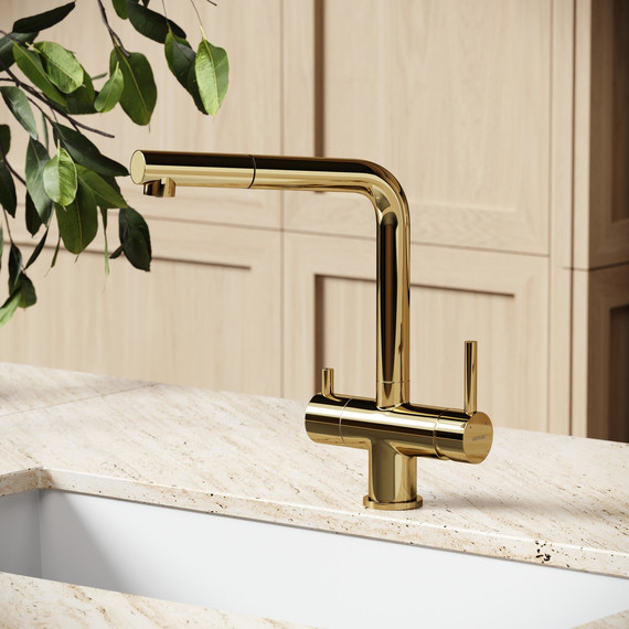 Смеситель для кухни Sancos Spin SC4015ZG, полированное золото фото 7