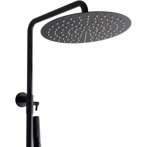 Душевая стойка с термостатом Allen Brau Fantasy 5.11001-31, чёрный матовый фото 3
