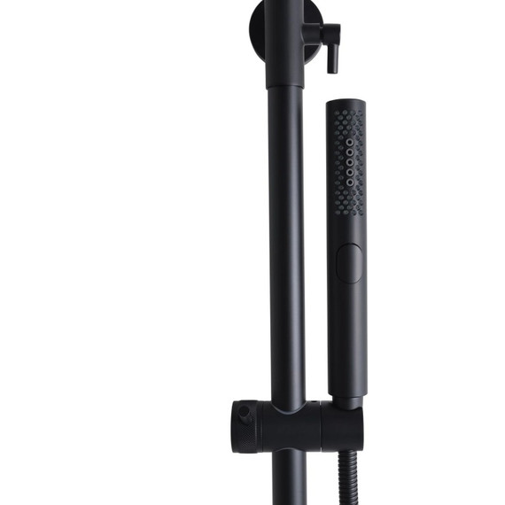 Душевая стойка с термостатом Allen Brau Fantasy 5.11001-31, чёрный матовый фото 4