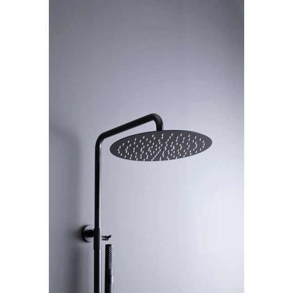 Душевая стойка с термостатом Allen Brau Fantasy 5.11001-31, чёрный матовый фото 7