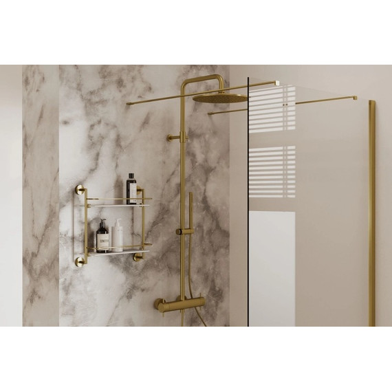 Душевая стойка с термостатом Allen Brau Fantasy 5.11001-GB, золото фото 2
