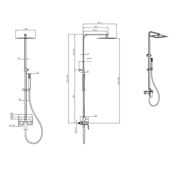 Душевая стойка Allen Brau Infinity 5.21012-00 фото 10