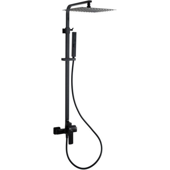 Душевая стойка Allen Brau Infinity 5.21012-31, чёрный матовый фото 