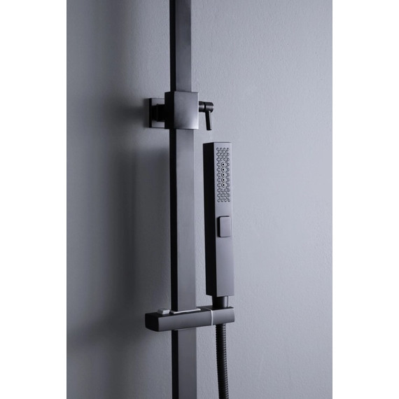 Душевая стойка Allen Brau Infinity 5.21029-31, чёрный матовый фото 12