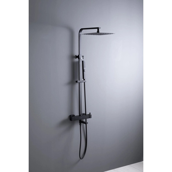 Душевая стойка Allen Brau Infinity 5.21029-31, чёрный матовый фото 15