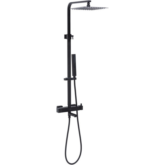 Душевая стойка Allen Brau Infinity 5.21029-31, чёрный матовый фото 