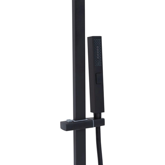 Душевая стойка Allen Brau Infinity 5.21029-31, чёрный матовый фото 3