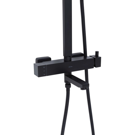 Душевая стойка Allen Brau Infinity 5.21029-31, чёрный матовый фото 4