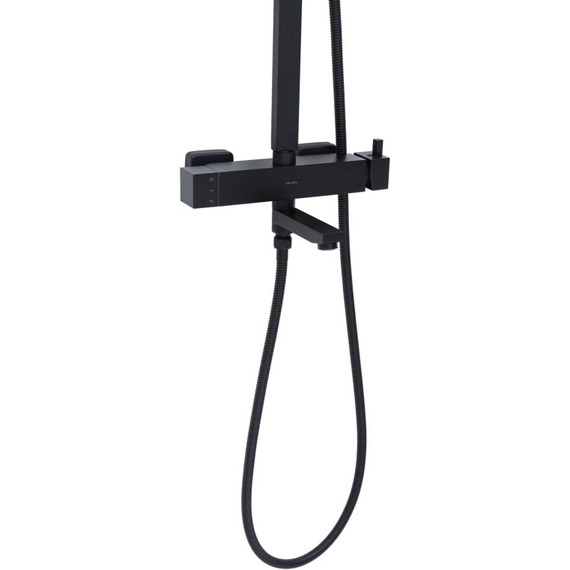 Душевая стойка Allen Brau Infinity 5.21029-31, чёрный матовый фото 5